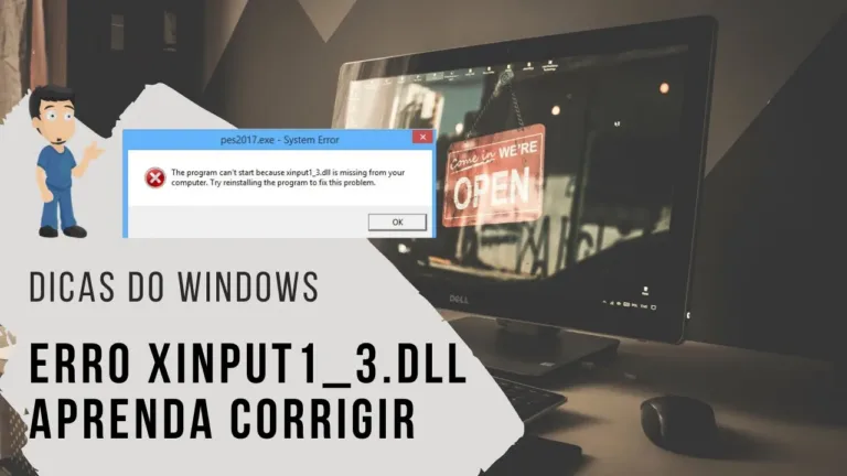 Como resolver o erro Xinput1_3.dll