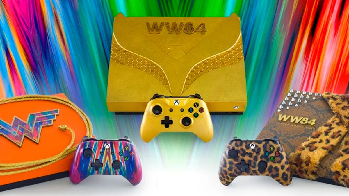 Concorra a uma dessas 3 Versões Incríveis do Xbox inspiradas na Mulher Maravilha em 1984