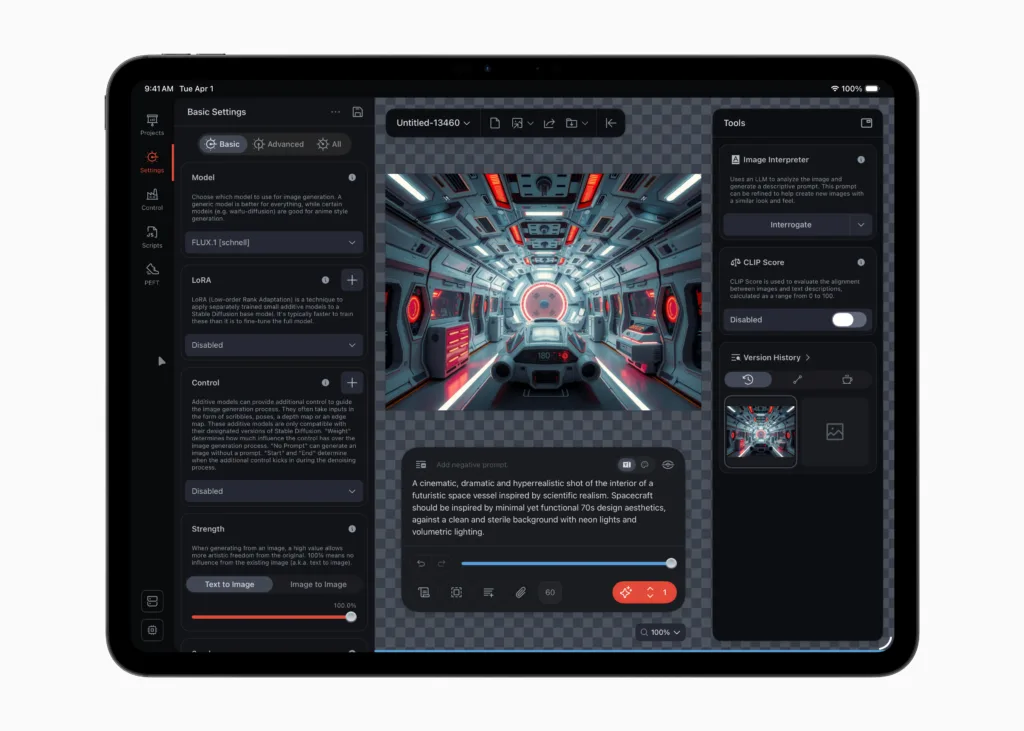 Apple-iPad-Pro-Draw-Things-251015-1024x731 🚀 O FUTURO CHEGOU: Apple Lança iPad Pro com Chip M5, Salto Gigante em IA e Conectividade Wi-Fi 7