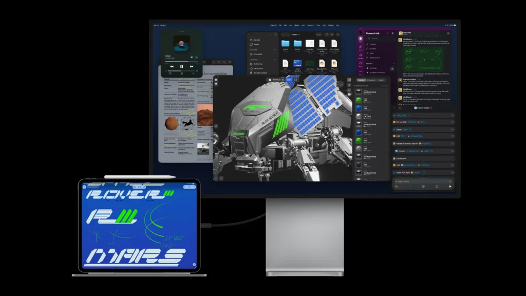 Apple-iPad-Pro-external-display-251015-1024x576 🚀 O FUTURO CHEGOU: Apple Lança iPad Pro com Chip M5, Salto Gigante em IA e Conectividade Wi-Fi 7